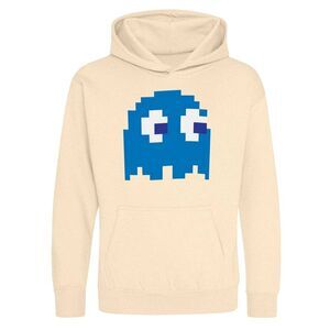 Pac-Man Childrens/Kids Retro Gaming Ghost Hoodie / White